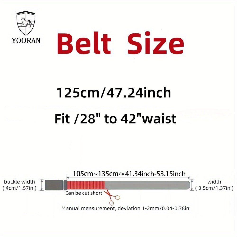 Ceinture Tactique en Nylon pour Hommes YOORAN - Style Militaire, Boucle Métallique à Dégagement Rapide et Boucle de Suspension, Ceinture Kaki Ajustable pour le Travail, la Randonnée & les Activités en Plein Air, Accessoire de Ceinture Tactique, YOORAN