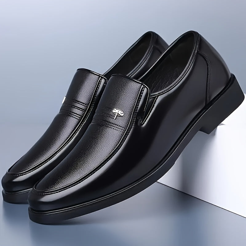Le Fu Shoes Genuine Leather Men's Real Genuine Leather Breathable Business Formal Shoes Men's Slip-on Casual British Soft Sole
