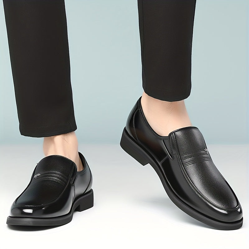 Le Fu Shoes Genuine Leather Men's Real Genuine Leather Breathable Business Formal Shoes Men's Slip-on Casual British Soft Sole