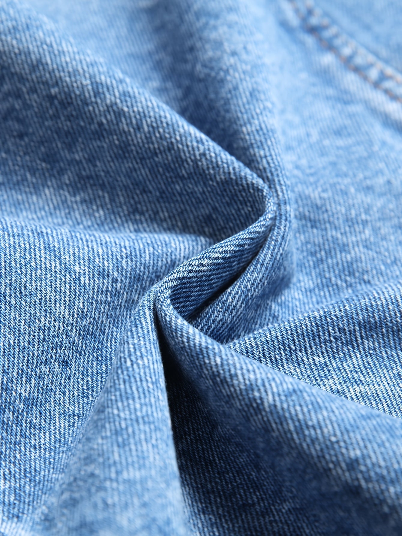 Veste en jean décontractée pour homme, mélange de coton, non extensible, couleur unie, sans manches, col à revers, coupe standard, tissée avec détails de poches