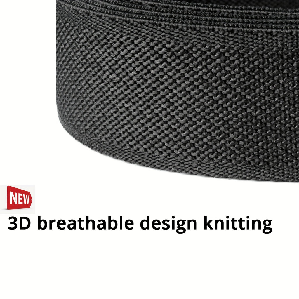 Ceinture en Nylon Extensible Confort pour Hommes Grande Taille - Noire, Réglable jusqu'à 75 Pouces pour les Grands et Forts