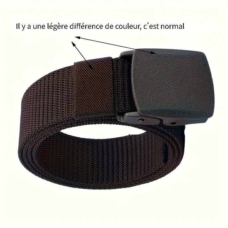 Ceinture pour homme de longueur étendue, sans repassage, sans aimant, taille large, 59,06 pouces