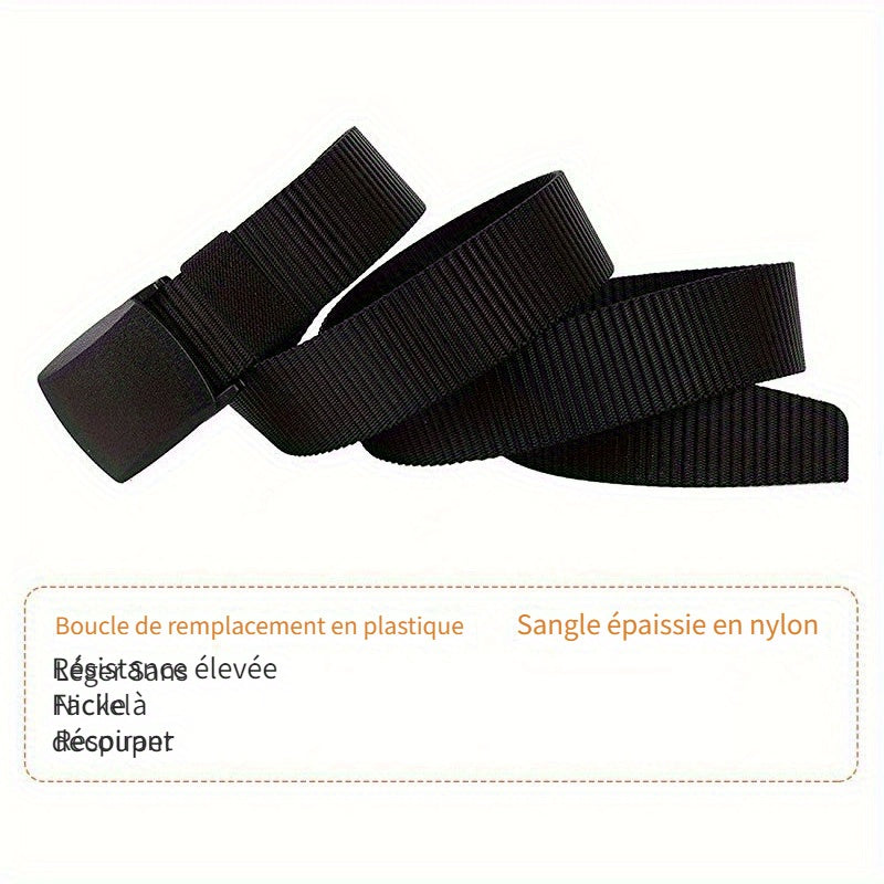 Ceinture Extra-Longue pour Hommes, Grande Taille - Sans Fer ni Aimant - 150 cm