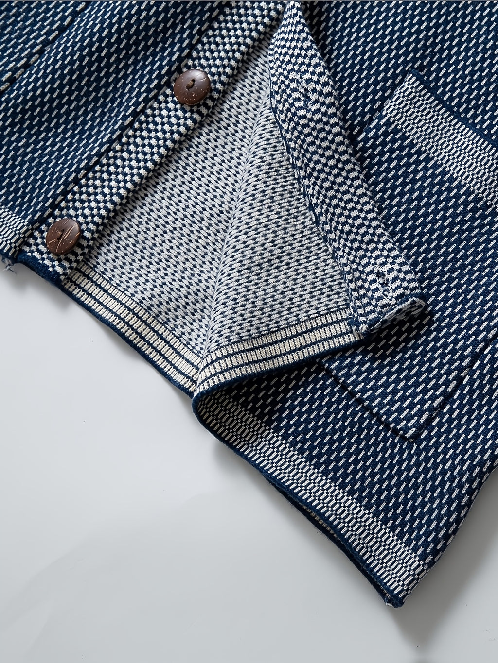 1pc Cardigan Jacquard Décontracté pour Homme - Pull à Capuche et Col en Polyester avec Poches 3D, Couleur Unie, Extensible Moyen, Coupe Régulière pour Automne\u002FHiver, Grande Taille