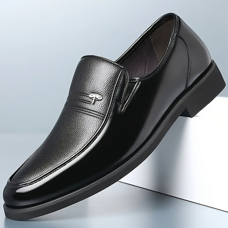 Le Fu Shoes Genuine Leather Men's Real Genuine Leather Breathable Business Formal Shoes Men's Slip-on Casual British Soft Sole