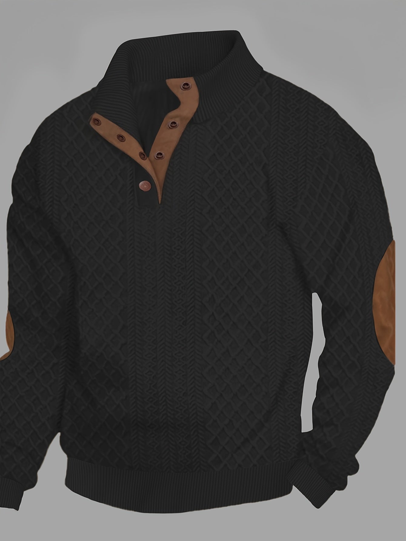 Pull-over Décontracté à Carreaux pour Homme - Col Rond Manches Longues Doux et Confortable, Lavable en Machine, Coupe Regular pour Printemps & Automne, Pull Mignon, Tricot Élégant, Poignets Côtelés, TAILLE PLUS