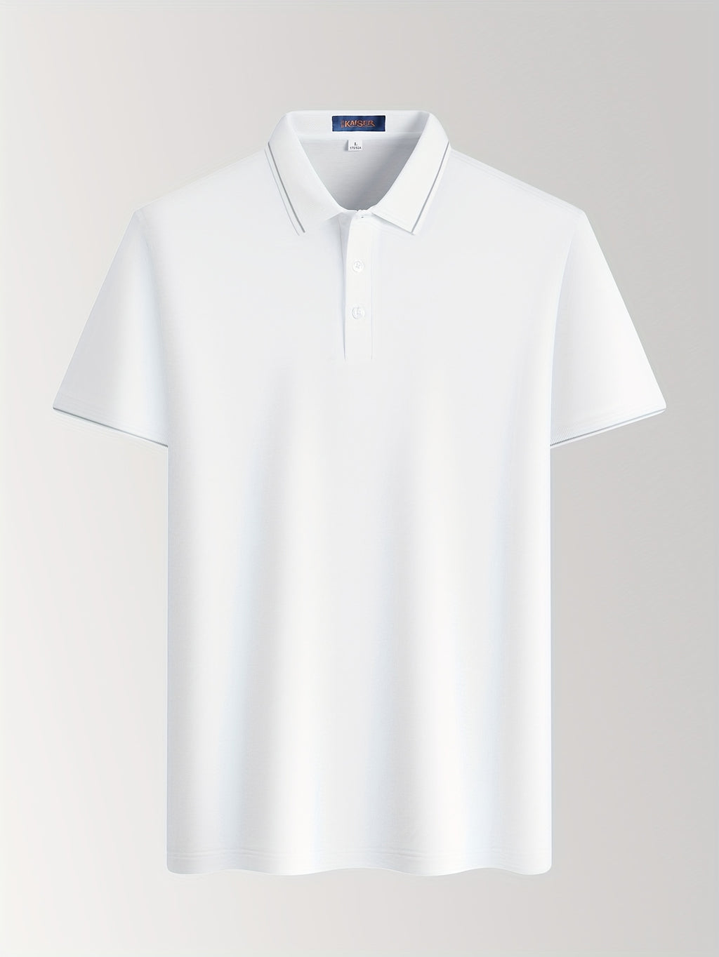 Men'S Casual Summer White Polo Shirt - Breathable, Short Sleeve, 3\u002F4 Length Buttons, Regular Fit, Casual Occasion, Casual Attire | Classic Polo Shirt | Breathable Fabric