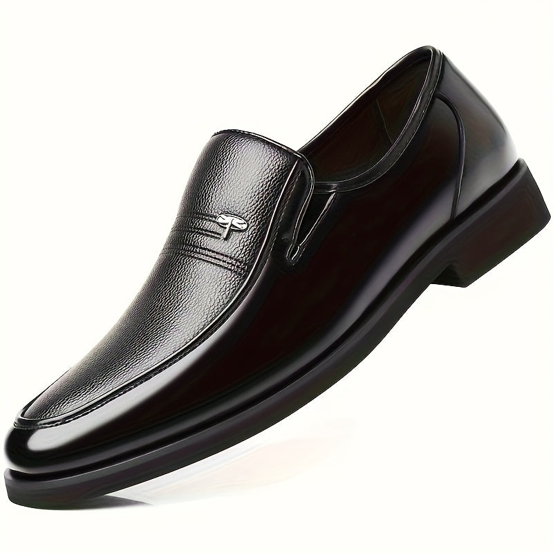 Le Fu Shoes Genuine Leather Men's Real Genuine Leather Breathable Business Formal Shoes Men's Slip-on Casual British Soft Sole