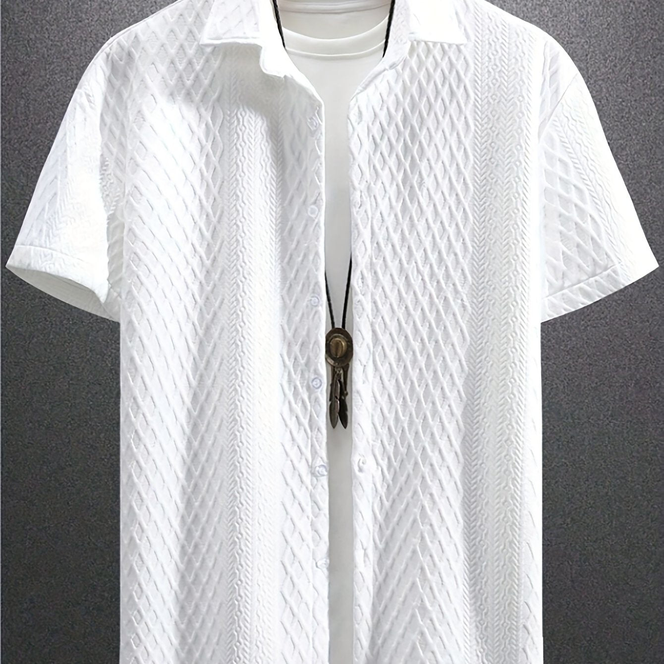 Men's Casual Short Sleeve Golf Shirt - Breathable Striped Pattern, Machine Washable Regular Fit for Summer Outdoor Hiking & Sports, Leisure Clothing | Classic Style | Nontransparent Material