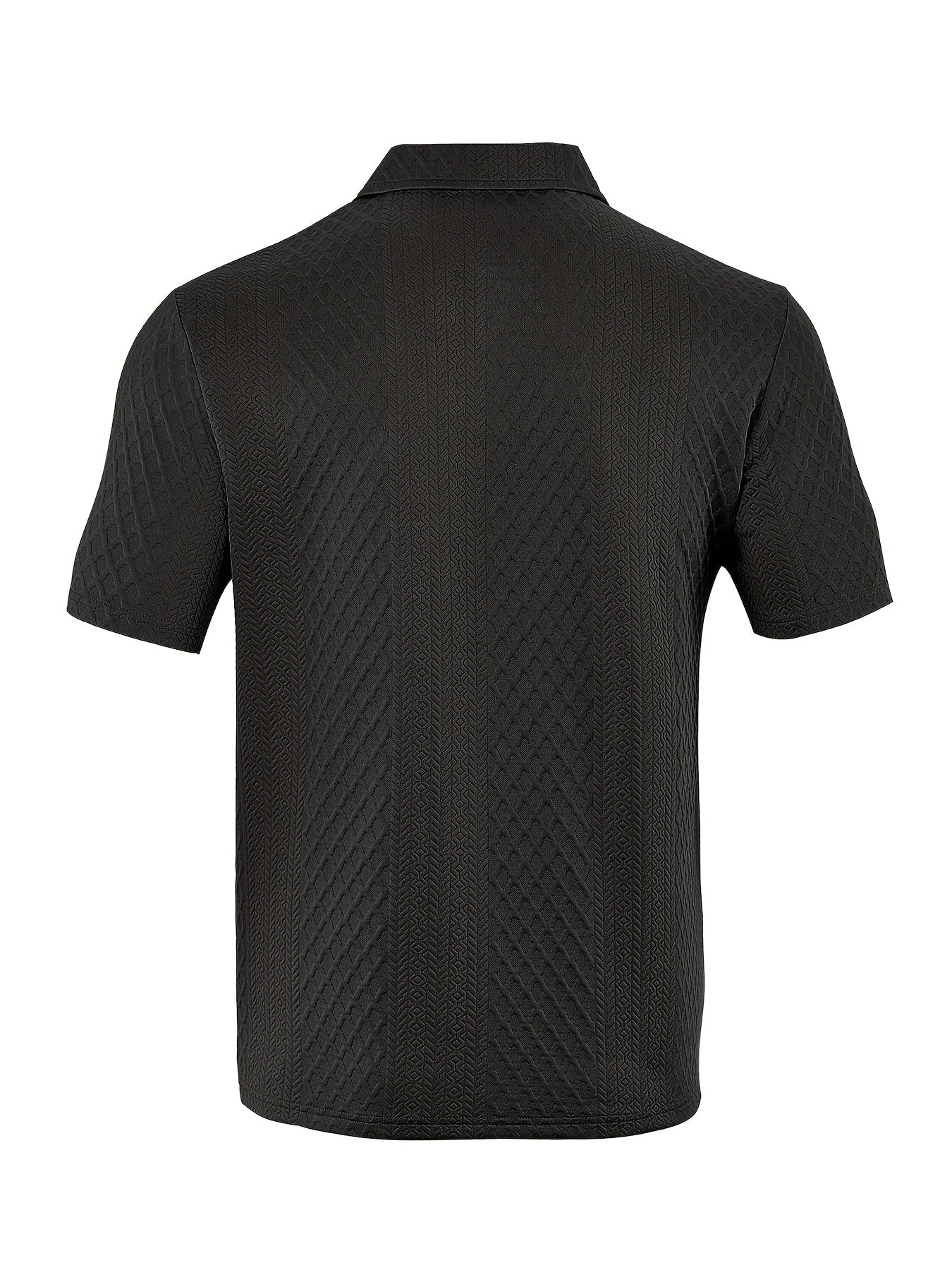 Men'S New Trendy Polo Shirt, Outdoor Casual Sports Button-Up, Striped Collared Top.