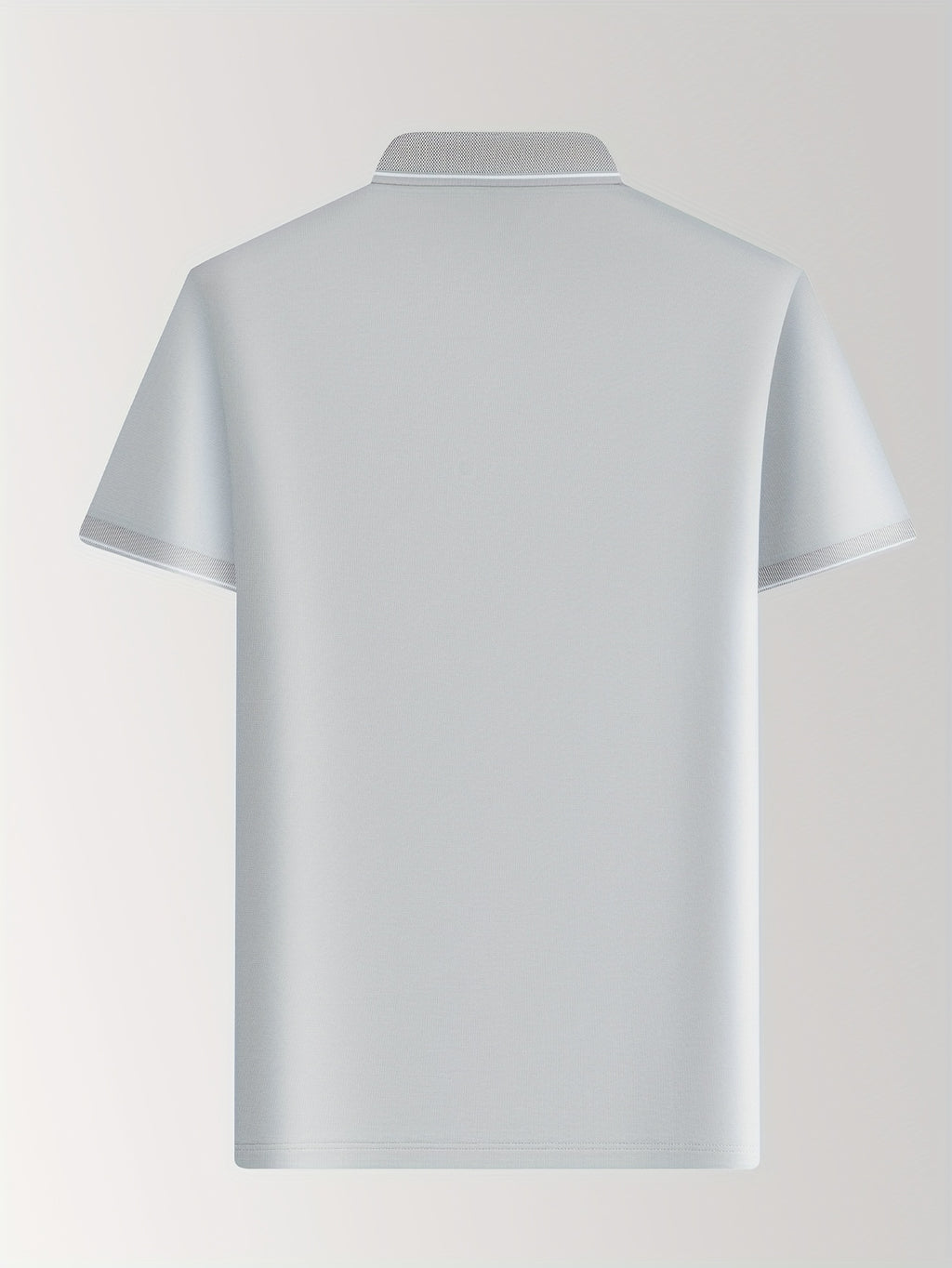 Men'S Casual Summer White Polo Shirt - Breathable, Short Sleeve, 3\u002F4 Length Buttons, Regular Fit, Casual Occasion, Casual Attire | Classic Polo Shirt | Breathable Fabric